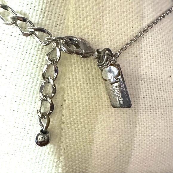 Kate Spade R Initial Necklace One in a Million Chain Silver tone Preppy - Picture 5 of 7